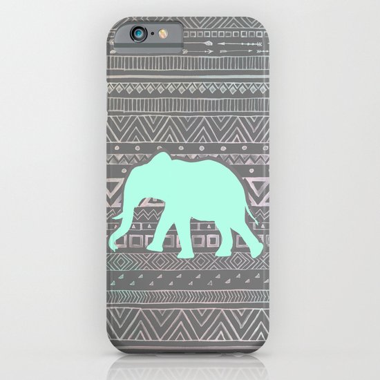 Mint Elephant iPhone & iPod Case