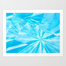 Shattered Ice Art Print