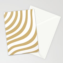 Luxe Gold Stripes Stationery Card