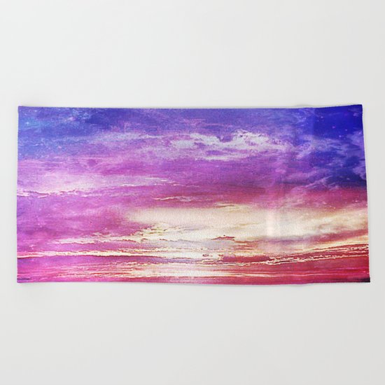 Sunset skies Beach Towel