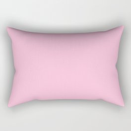 From The Crayon Box – Cotton Candy Pink - Pastel Pink Solid Color Rectangular Pillow