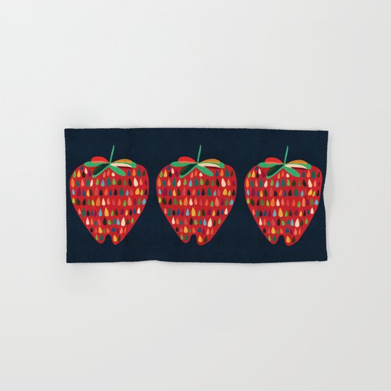 Strawberry Hand & Bath Towel