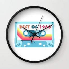 best of 1980 50th birthday T-Shirt Wall Clock