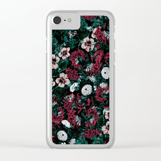 NIGHT FOREST XVII Clear iPhone Case