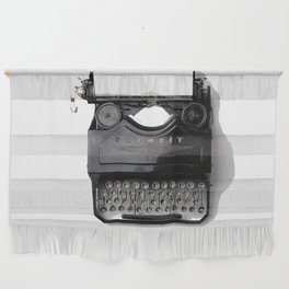 Typewriter (Black and White) Wall Hanging