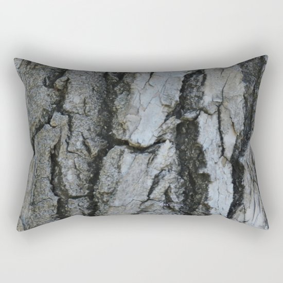 TEXTURES -- Fremont Cottonwood Bark Rectangular Pillow