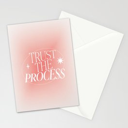 Trust the Process Gradient Celestial Quote Stationery Cards