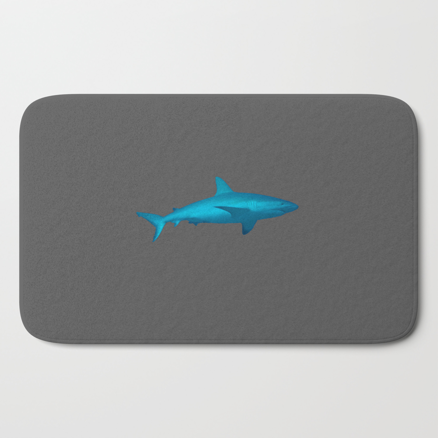 shark bath mat