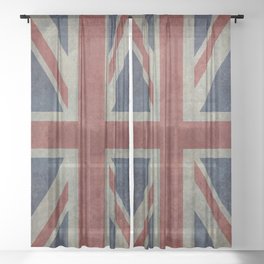 Union Jack Official 3:5 Scale Sheer Curtain