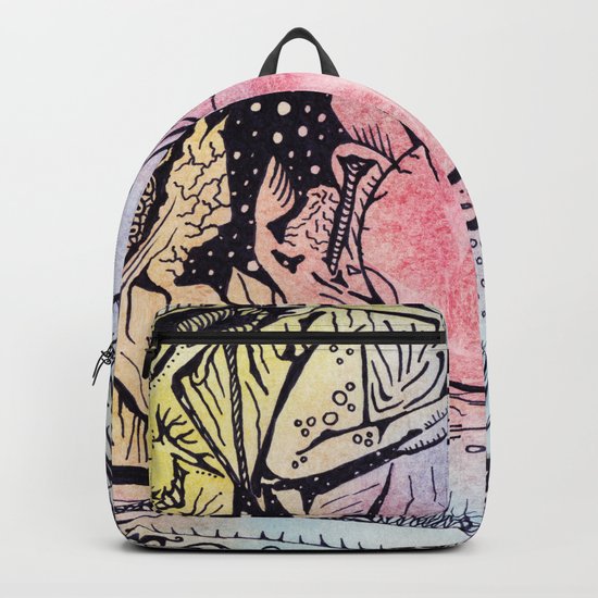 Zentangled alien world Backpack