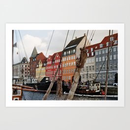 Nyhavn on film Art Print