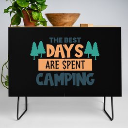 Best Days Are Spent Camping Credenza