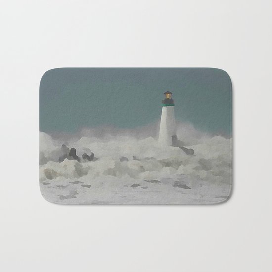 SANTA CRUZ LIGHT HOUSE 011 Bath Mat