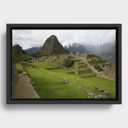 Machu Picchu Framed Canvas