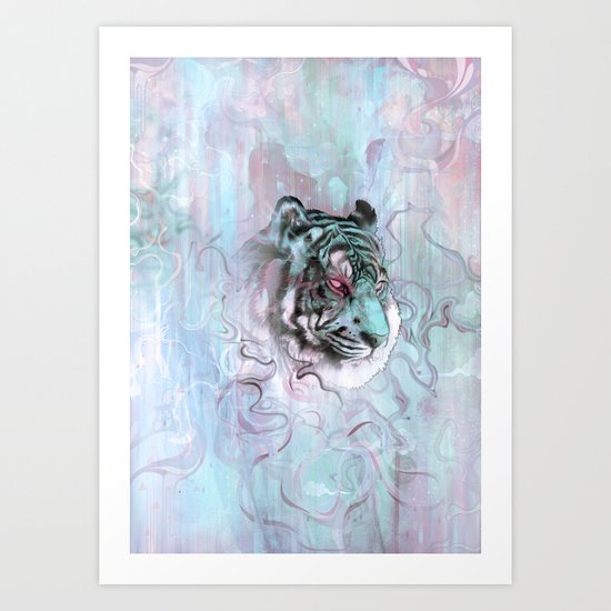 Illusive By Nature (Blue) Art Print