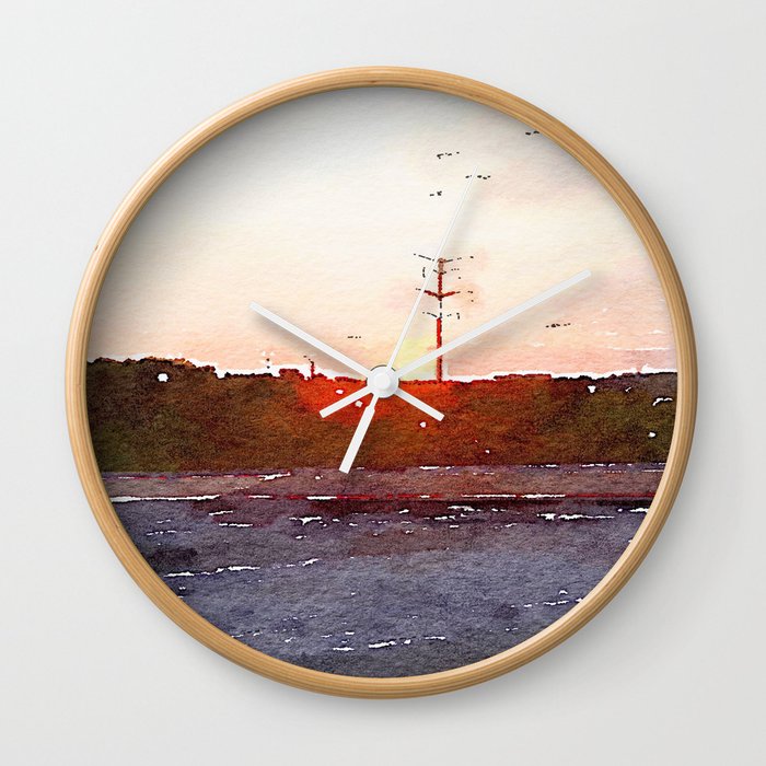 Four Hours In The Car Wall Clock