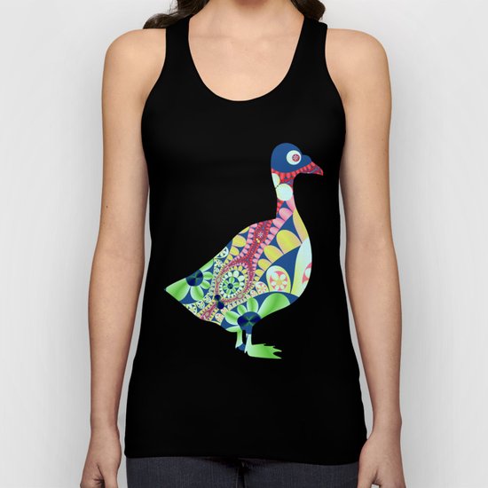 Floral fantasy pattern design Unisex Tank Top
