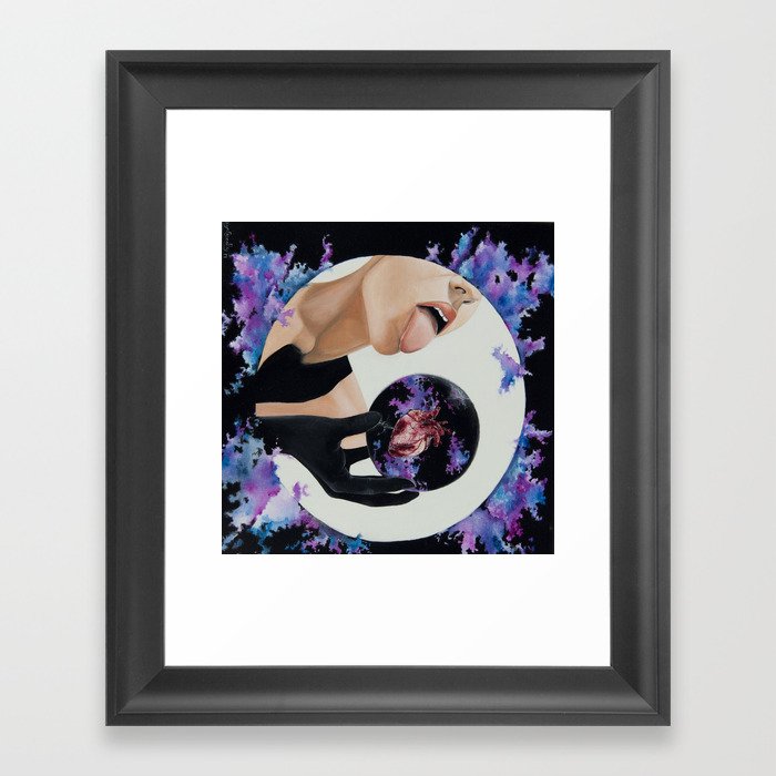 Fractal Expressions of Love and Lust Framed Art Print