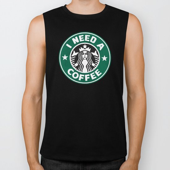 I need a coffee! Biker Tank