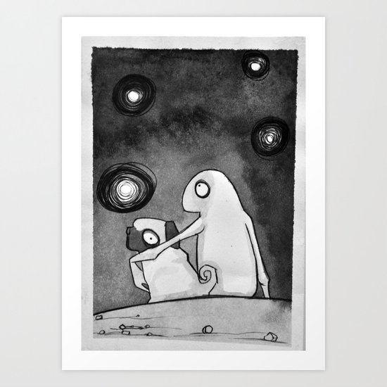 Omino Luna Art Print