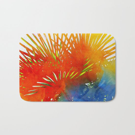 Enchanted Palm Leaves Bath Mat