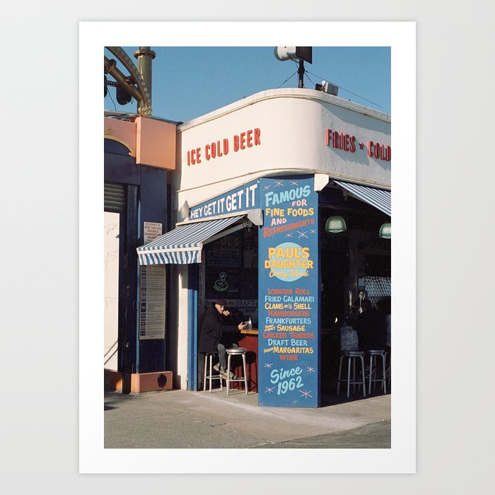 Coney Island Boardwalk, New York City | 35mm Film Street Photography Art Print