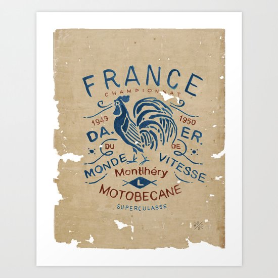 Motobecane Superculasse Art Print