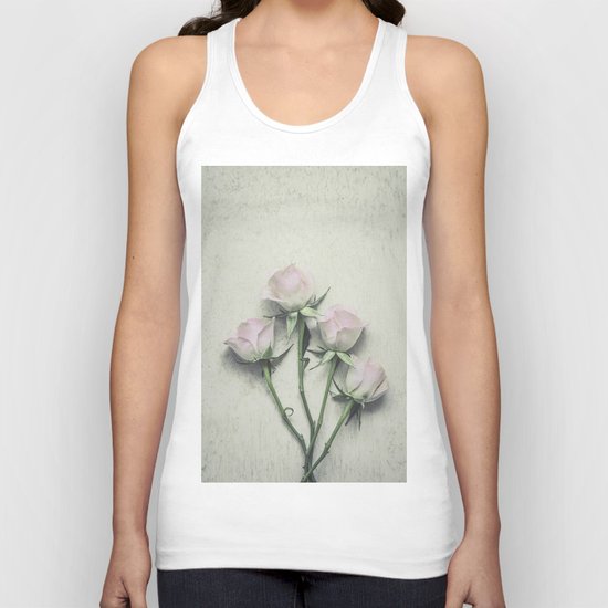 Delicate Roses Unisex Tank Top