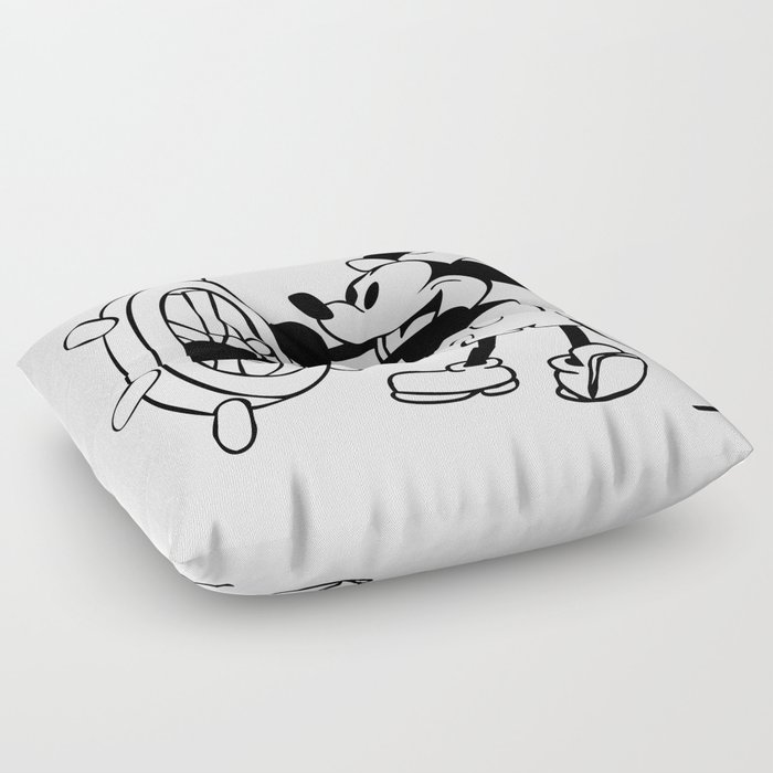 Steamboat Willie is free Floor Pillow
