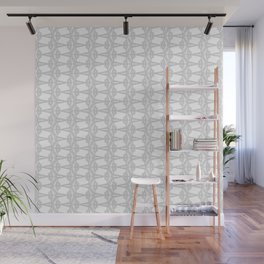 Grey Lace Weave Wall Mural