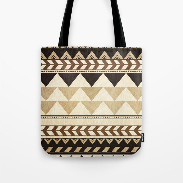 Woodwork Pattern Tote Bag