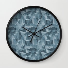 Abstract Geometrical Triangle Patterns 3 Behr Blueprint Blue S470-5 Wall Clock | Minimal, Colorblends, Blends, Gradient, Abstract, Shapes, Ombre, Graphicdesign, Modern, Contemporary 