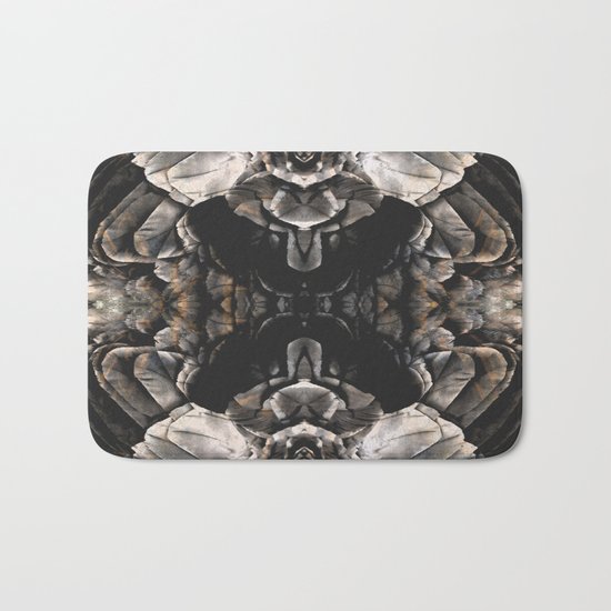 Dark Feathers Bath Mat