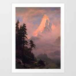 Sunrise on the Matterhorn by Albert Bierstadt Art Print