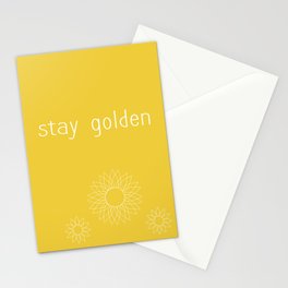 stay golden Stationery Card