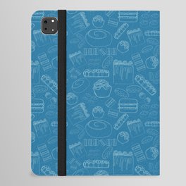 Bakery Goodness Pattern - Blue iPad Folio Case