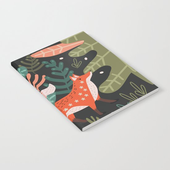 Evergreen Fox Tale Notebook