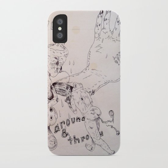 over around under and through iPhone Case
