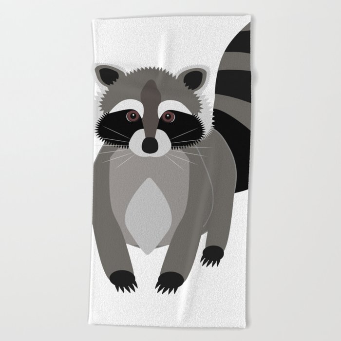 Raccoon Beach Towel