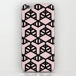 Black and Pink Geometric Shape Tile Pattern 2 Pairs DE 2022 Popular Color Short and Sweet DE6023 iPhone Skin