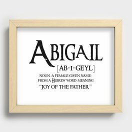 Abigail Definition Joy of the Father Recessed Framed Print