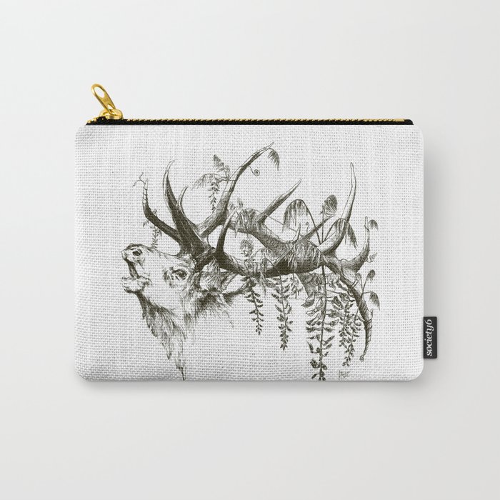 Wisteria Elk Carry-All Pouch