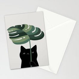 Cat and Plant 16 Stationery Card