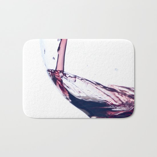 Red Wine Splash Bath Mat