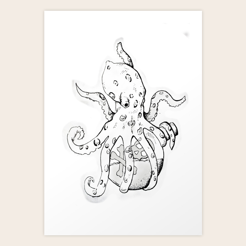 Blue Ring Octopus Drawing Ring S Art blue ring octopus drawing ring s art