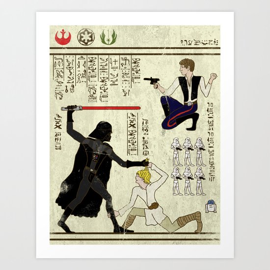 hero-glyphics: The Force Art Print
