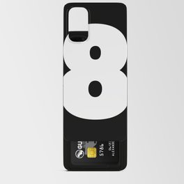 8 (White & Black Number) Android Card Case