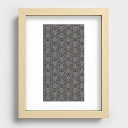 Look into the tiger eyes Recessed Framed Print