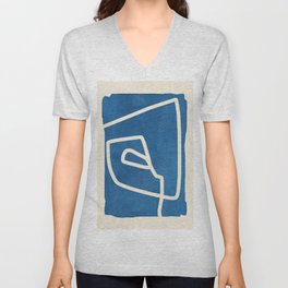 abstract minimal 57 Unisex V-Neck