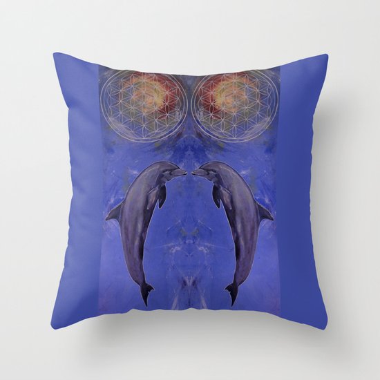dolphins Throw Pillow